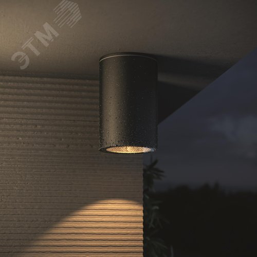 Светильник потолочный Outdoor Roll IP 54 GU10х1х50W Черный - фото 5