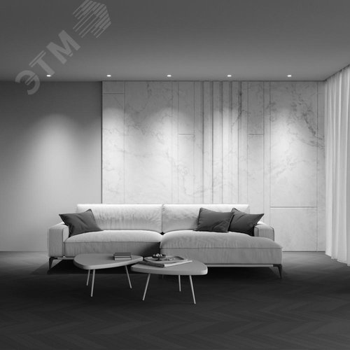 Светильник встраиваемый Downlight Alfa LED 2700K 10Вт 50 град IP20 CRI90 Белый круглый 52х65мм 900Лм - фото 6