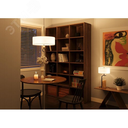 Светильник настольный Glamping E14х2х40W Черный - фото 3