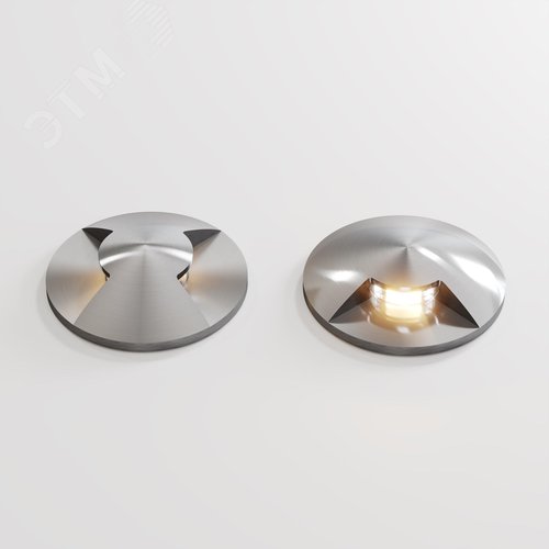 Светильник встраиваемый Outdoor Flash IP 67 LED 1W 3000 K Серебро - фото 7