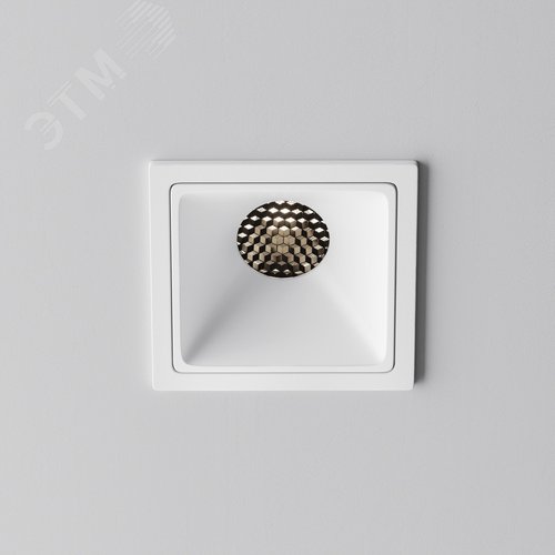 Светильник встраиваемый Downlight Alfa LED 4000K 10Вт 50 град IP20 CRI90 Белый квадрат 52х65х65мм 960Лм - фото 4