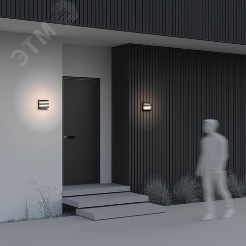 Светильник настенный (бра) Outdoor Downing Street IP 65 LED 10W 3000 K Черный - фото 4