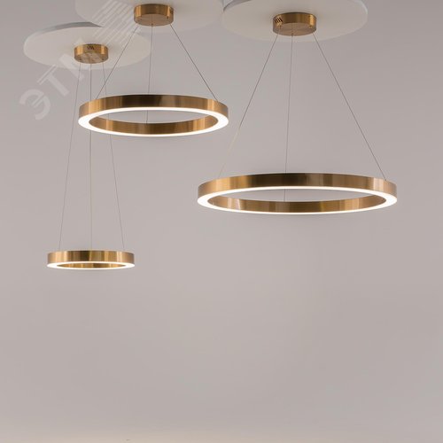 Светильник подвесной Saturno LED 58W Латунь - фото 6