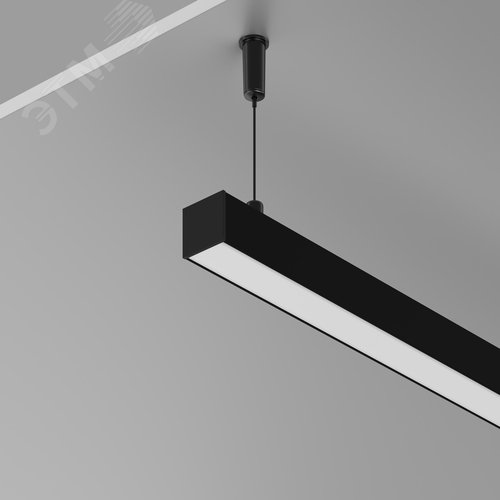 Профиль алюминиевый накладной-подвесной 25x22 (Черный, 2 м), ALM-2522-B-2M - фото 7