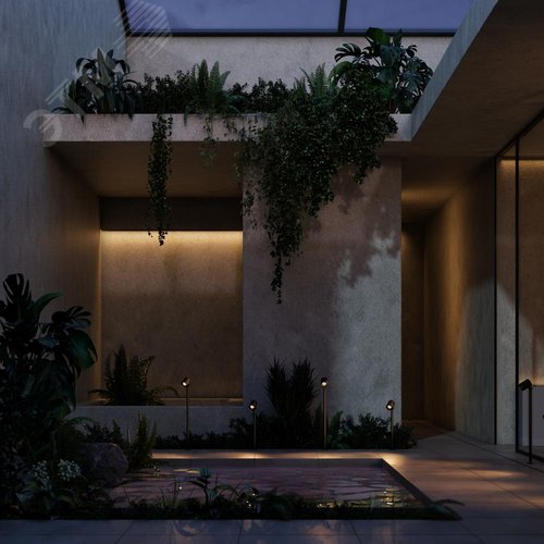 Светильник ландшафтный Outdoor Spira IP 65 LED 12W 3000 K Черный - фото 3