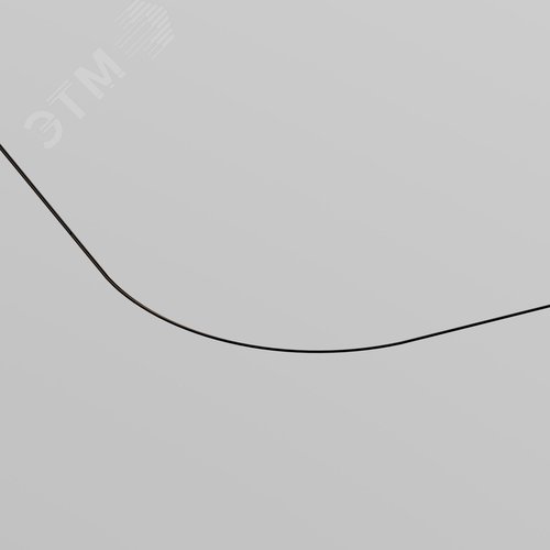 Коннектор радиусный D600 встраиваемый под ГКЛ 9,5мм Levity черный - фото 3