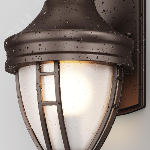 Светильник настенный (бра) Outdoor Rivoli IP 44 E27х1х60W Черный - фото 4