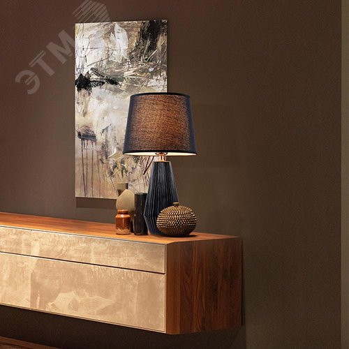 Светильник настольный Calvin Table E27х1х60W Черный - фото 3