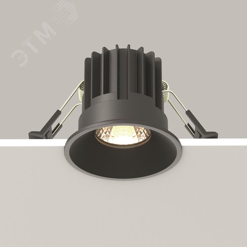 Светильник встраиваемый Round DL058-7W3K-B Черный - фото 6