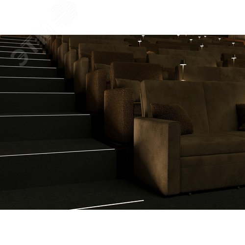 Профиль алюминиевый встраиваемый в пол 37x10 (Серебро, 2 м), ALM-3710-S-2M 636022 - фото 3