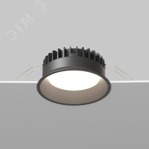 Светильники трад. Down Light встраиваемые LED 12W IP44 3000-4000-6000К черный - фото 4