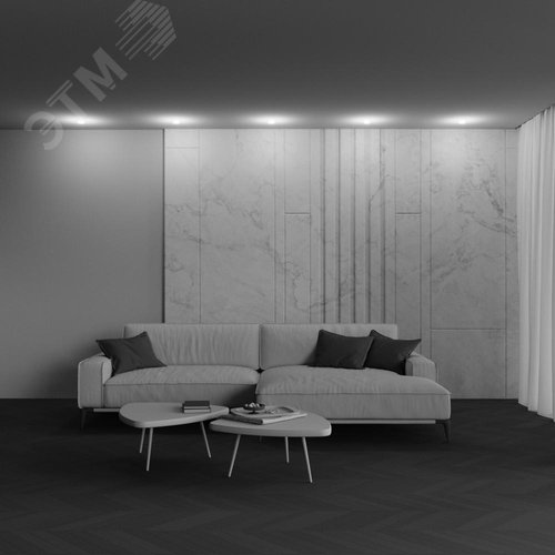 Светильник встраиваемый Nude DL065-12W4K-TRS-W Белый - фото 5