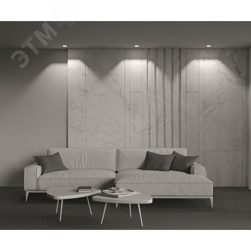 Светильник встраиваемый Downlight Alfa LED 3000K 1x15Вт 36 град IP20 CRI90 Бело-черный квадрат 63х85х85мм 1050Лм - фото 5