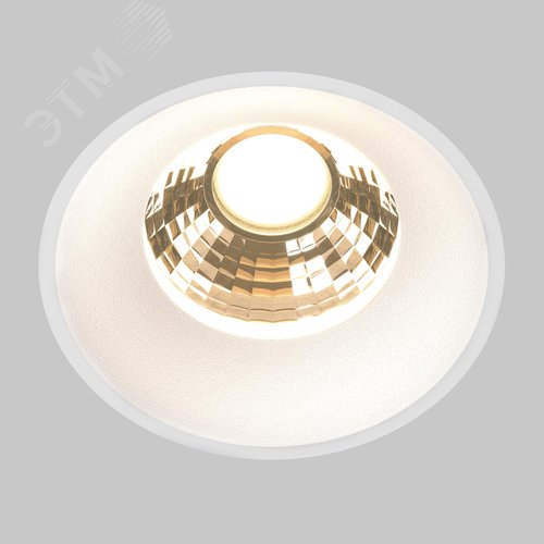 Светильник встраиваемый Round DL058-12W2.7K-TRS-W Белый - фото 2