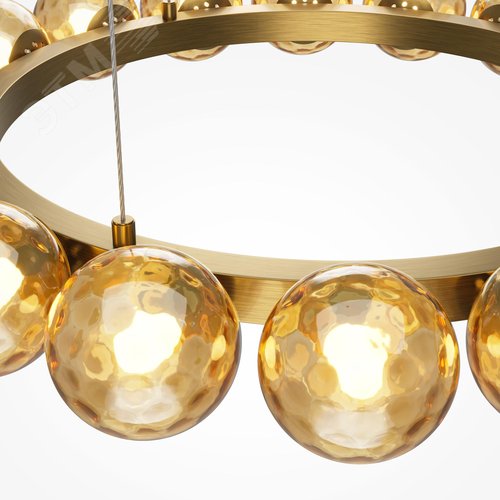 Светильник подвесной Ambre LED 32W Латунь - фото 4