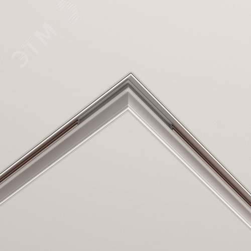 Коннектор угловой Exility встраиваемый под ГКЛ 12,5мм белый - фото 4