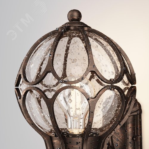 Светильник настенный (бра) Outdoor Via IP 44 E27х1х60W Золото Антик - фото 4