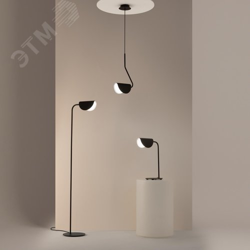 Светильник напольный (торшер) Mollis G9х1х7W Черный - фото 5