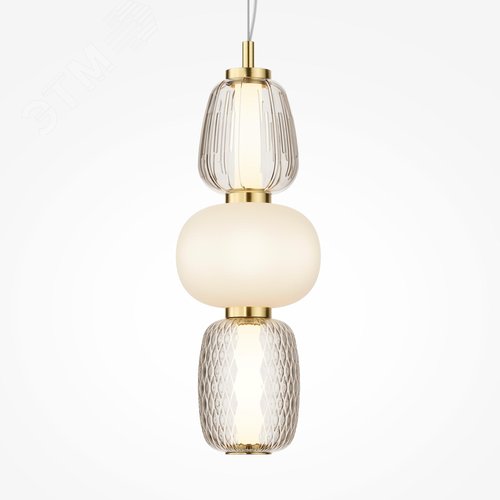 Светильник подвесной Pattern LED 28W Золото - фото 6