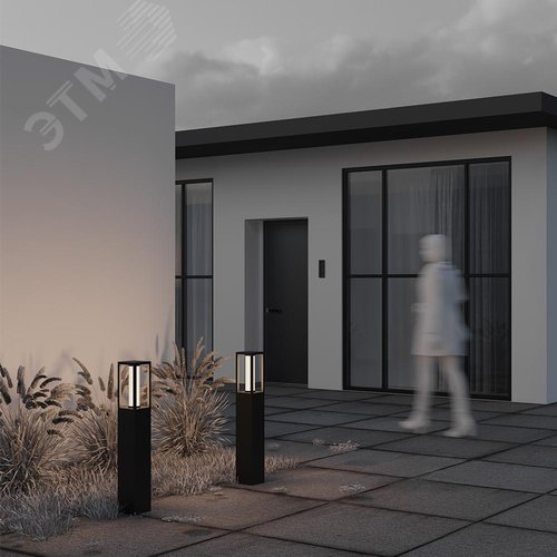 Светильник ландшафтный Outdoor Expo IP 65 LED 12W 3000 K Черный - фото 7