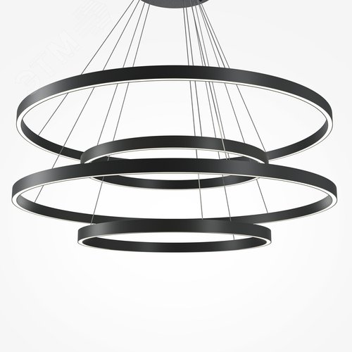 Светильник подвесной Rim LED 165W Черный - фото 3