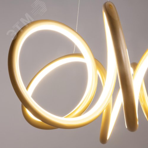 Светильник подвесной Curve LED 52W Латунь - фото 4