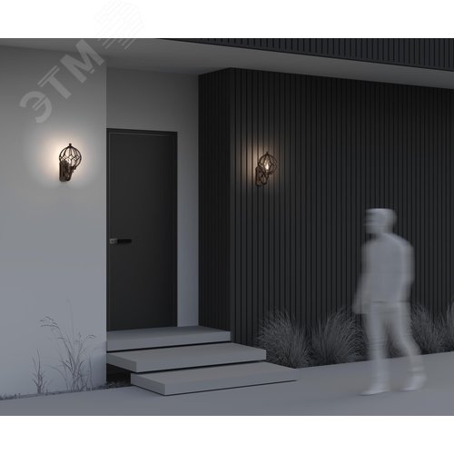 Светильник настенный (бра) Outdoor Via IP 44 E27х1х60W Золото Антик - фото 7