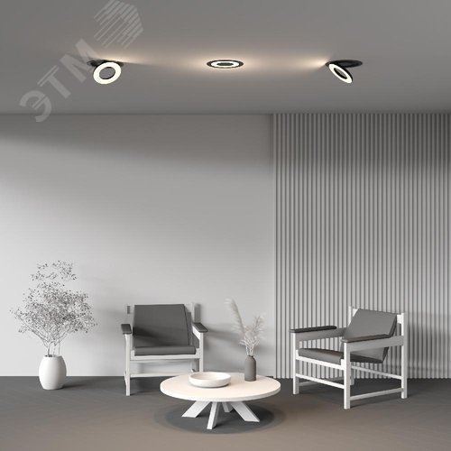 Светильник встраиваемый Vector DL102-12W3K-B Черный - фото 6