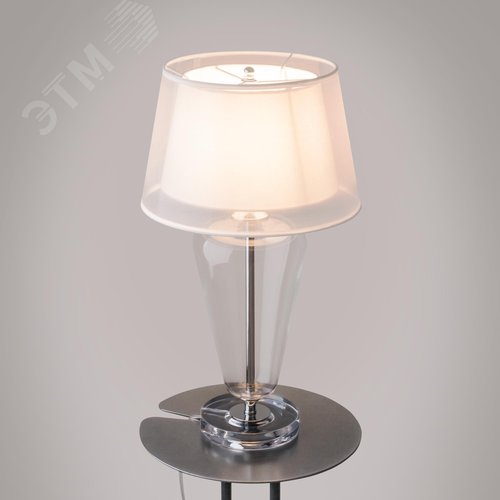 Светильник настольный Verre E27х1х40W Хром - фото 8