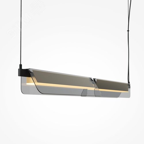 Светильник подвесной Flat LED 20W Черный и Латунь - фото 5
