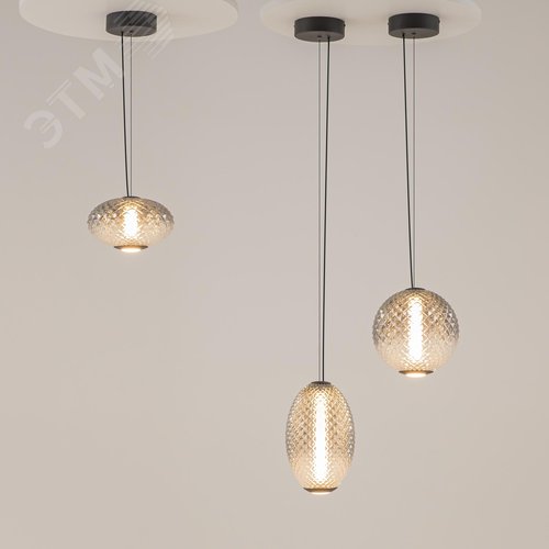 Светильник подвесной Bruma LED 12W Черный - фото 5