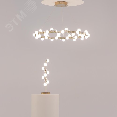Светильник подвесной Tessara LED 68W Золото - фото 6