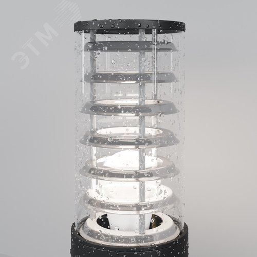 Светильник ландшафтный Outdoor Bronx IP 54 E27х1х60W Черный - фото 4