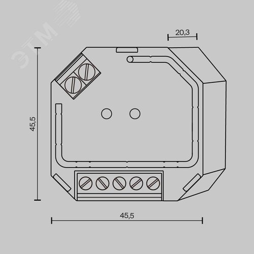 Диммер DALI DT6 TRIAC 230VAC - фото 2