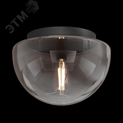 Светильник потолочный Glassy E27х1 Черный - фото 3