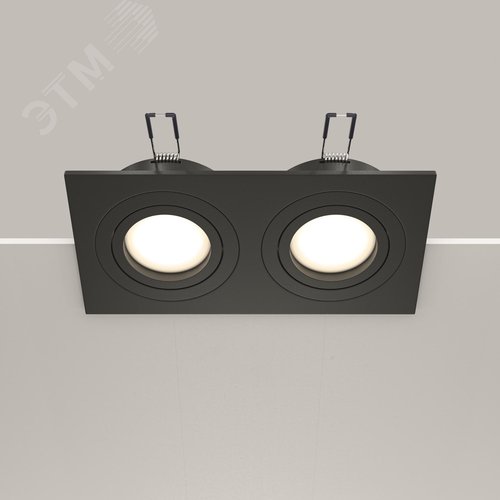 Светильник встраиваемый Atom Черный - фото 5