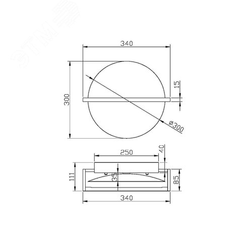 Светильник настенный (бра) Maytoni MOD279WL-L14G3K Золото - фото 8