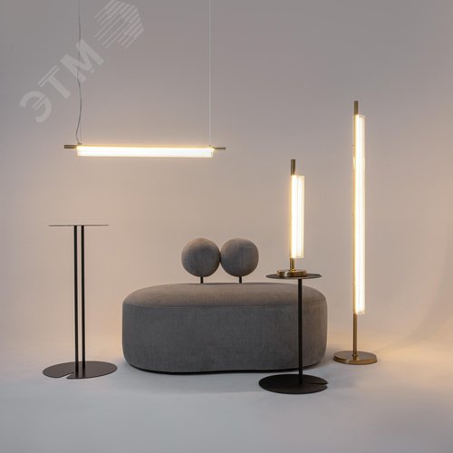 Светильник напольный (торшер) Loom LED 15W Латунь - фото 7