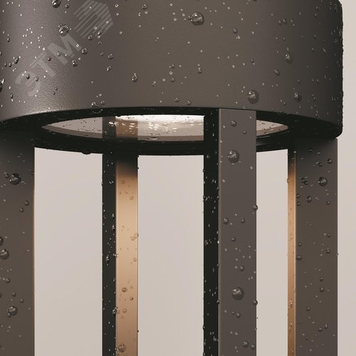 Светильник ландшафтный Outdoor Vint IP 65 LED 9W 3000 K Графит - фото 6