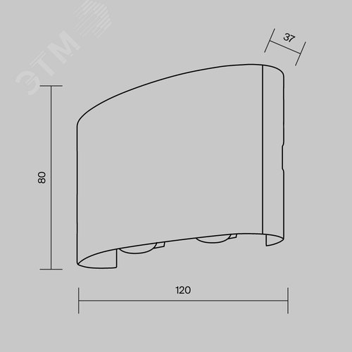 Подсветка архитектурная Outdoor Strato IP 54 LED 4W 3000 K Белый - фото 7