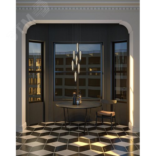 Светильник подвесной Verticale LED 8W Хром - фото 7