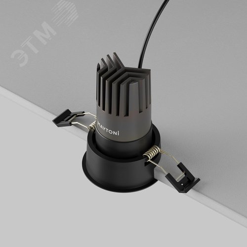 Светильник встраиваемый Dip DL116-10W-3K-B Черный - фото 5