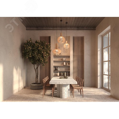 Светильник подвесной Roots E27х1х40W Черный - фото 5