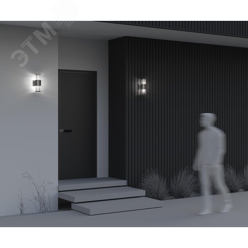 Светильник настенный (бра) Outdoor Bronx IP 54 E27х2х60W Серый - фото 6