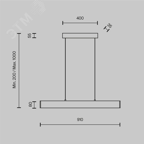 Светильник подвесной Technical P010PL-L23W Белый - фото 5