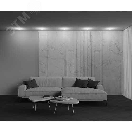 Светильник встраиваемый Nude DL065-12W4K-TRS-W Белый - фото 7