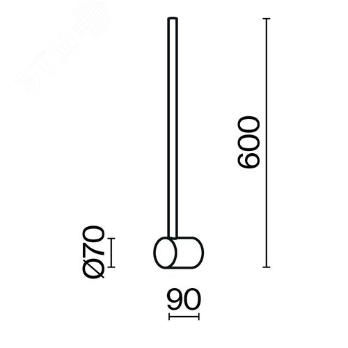 Светильник настенный (бра) Light stick 3000К 7Вт - фото 3