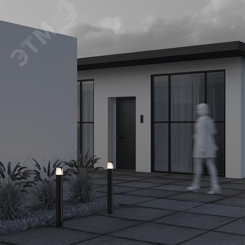 Светильник ландшафтный Outdoor Piccadilly IP 44 E27х1х23W Черный - фото 5