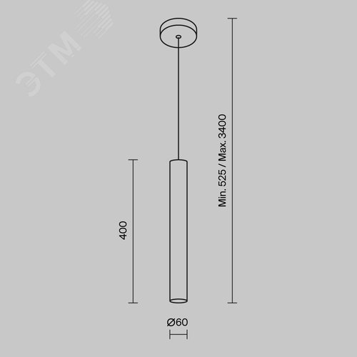 Светильник подвесной Pro Focus GU10x1 - фото 2
