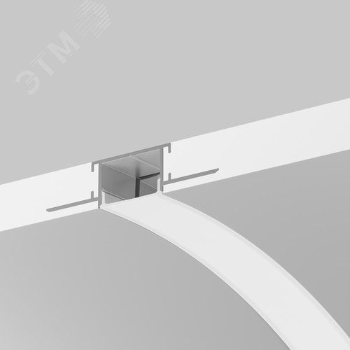 Профиль алюминиевый встраиваемый с вертикальным изгибом ALM-6214TB-S-2M 636005 - фото 5